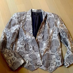 Snakeskin blazer in grays and silvers